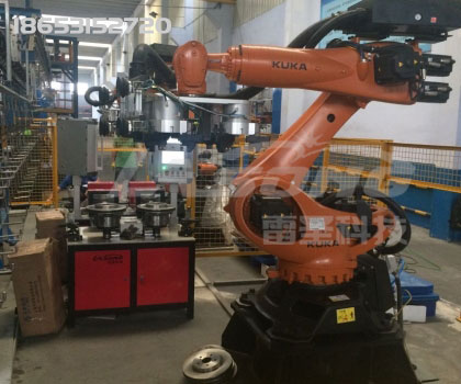 剎車盤自動(dòng)打標(biāo)掛線單元